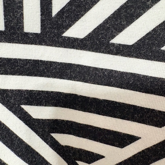 Tommy Bahama Chic Black White Geometric Striped Sleeveless Stretchy Mini Dress - Picture 12 of 12